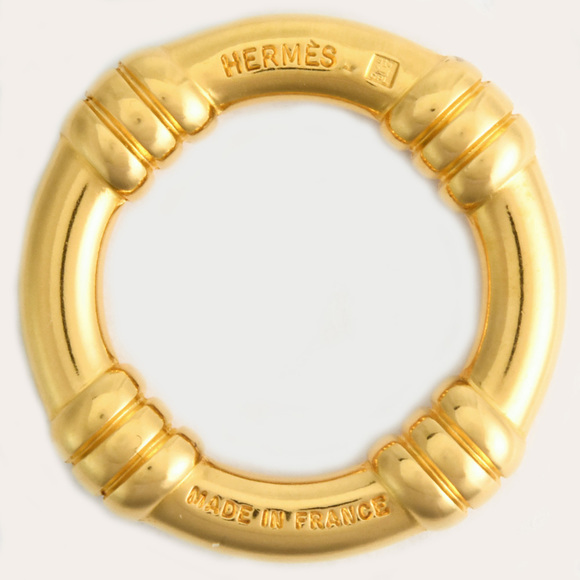 HERMES Bouet Scarf Ring GP Gold ITXJ03UF1B5C - Picture 3 of 4